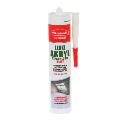 Chit acrilic ușor KLIMAS UAL-310, cartuș 310 ml, alb