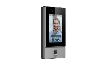 Cititor biometric Dahua pentru recunoasterea fetei, 4,3 inchi, camera 2 MP,  IP65, amprenta digitala, fata, card IC si parola
