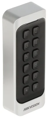 Cititor de carduri Mifare cu tastatură HIKVISION DS-K1107AMK, Wiegand/RS-485, IP65
