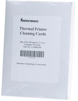 Cleaning card for 4´ wide Industrial Printers, 25 cards per carton