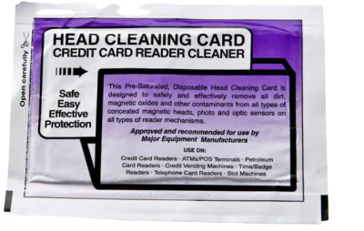 Cleaning card for 6´ wide Industrial Printers, 25 cards per carton