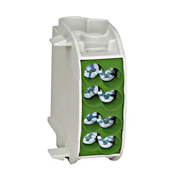 Clemă derivaţie izol, 25mmp, 1P, 4 puncte de conectare, PE, verde IK026130