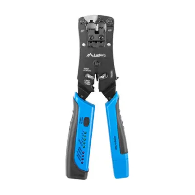 Clește de sertizare Lanberg RJ45, RJ11, RJ12 cu tester de cablu, alimentare 4x LR44