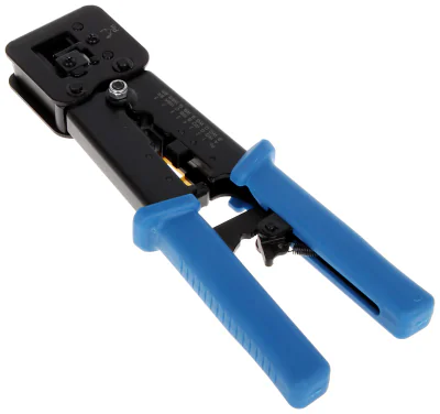 Clește de sertizat conectori RJ Delta Tools HT-240T, pentru mufe RJ45, RJ12, RJ11 tip EZ