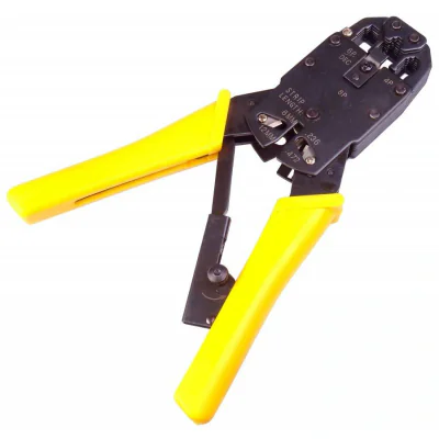 Cleste profesional sertizare conectori RJ11, RJ12, RJ14, RJ45, PremiumCord, "ZN-10"