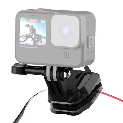 Clip de montare pe parbrizul motocicletei PULUZ pentru camere de acțiune (DJI Osmo Action 4, GoPro Hero 12, Insta360 Ace Pro / X4)(negru)