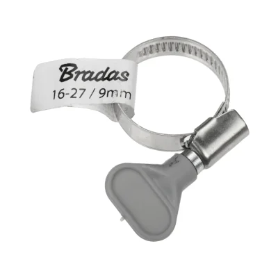 Colier metalic BRADAS BSGRIPM-16-27/9, Ø 16-27 mm, lățime 9 mm