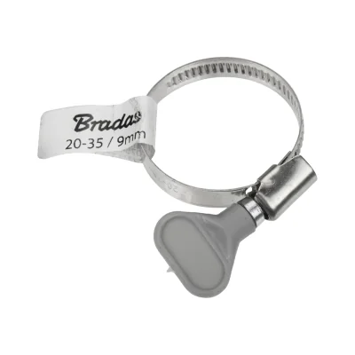 Colier metalic BRADAS BSGRIPM-20-35/9, Ø 20-35 mm, lățime 9 mm