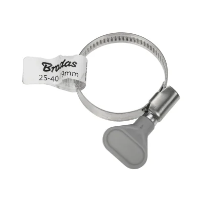 Colier metalic BRADAS BSGRIPM-25-40/9, Ø 25-40 mm, lățime 9 mm