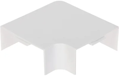 Colț unghiular pentru canal de cablu STASIŃSKI LK-90X40/W, 126 x 126 mm