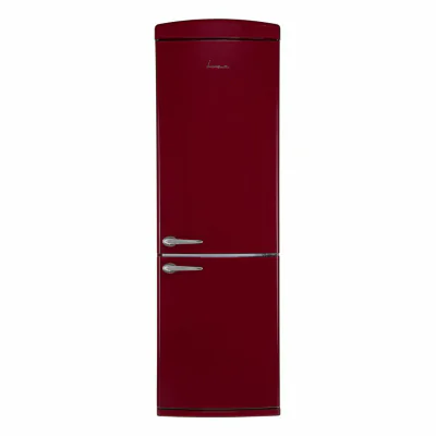 Combina frigorifica FRAM FC-VRR341BDE++, 340 l, Clasa E, Burgundy