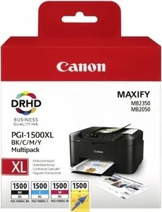 Combo-Pack Original Canon CMYK, PGI-1500XLMULTI, pentru Maxify MB2050|MB2150|MB2350|MB2750, "BS9182B004AA"
