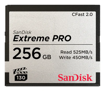 COMPACTFLASH CARD 256GB/EXTREME PRO 525MB/S VPG130