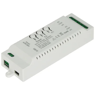 Comutator inteligent cu 2 canale ATLO ATLO-SW2C-TUYA, Wi-Fi, Tuya Smart