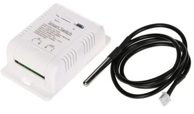 Comutator inteligent cu măsurare a temperaturii ATLO ATLO-TS1-TUYA, Wi-Fi, Tuya Smart