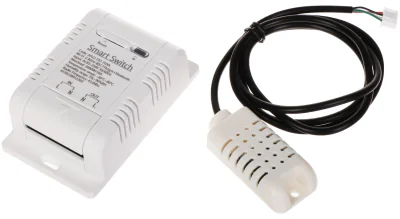 Comutator inteligent cu măsurare a temperaturii și umidității ATLO ATLO-TS2-TUYA, Wi-Fi, Tuya Smart