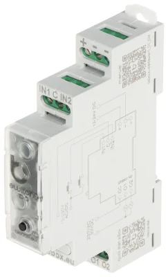 Comutator inteligent dublu cu contacte libere de potențial BLEBOX SWITCHBOX-D-DC-DIN/BLEBOX, Wi-Fi, 230 V AC, 30 V DC