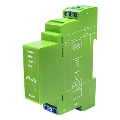 Comutator inteligent pentru șină DIN Shelly Pro Dimmer , 1 canale
