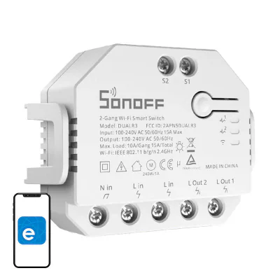 Comutator inteligent Sonoff Dual R3 WiFi