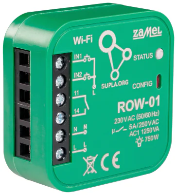 Comutator inteligent ZAMEL ROW-01, Wi-Fi, SUPLA, 230 V AC