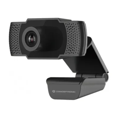 Conceptronic AMDIS 1080P Full HD Webcam with Microphone, 2 MP, 1920 x 1080 pixels, Full HD, 30 fps, 1280x720@30fps, 1920x1080@30fps, M-JPEG, YUV