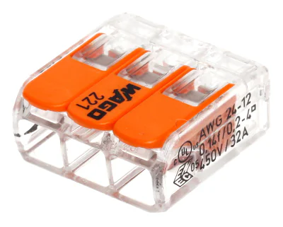 Conector cu arc WAGO WAGO-221-413*P6, 3 borne, set 6 buc.
