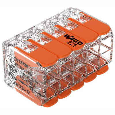 Conector cu arc WAGO WAGO-221-420*P3, 10 borne, set 3 buc.