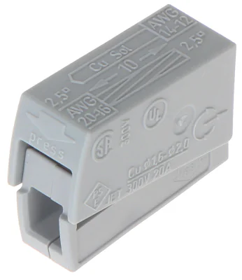 Conector cu arc WAGO WAGO-224-101*P100, 2 borne, set 100 buc.