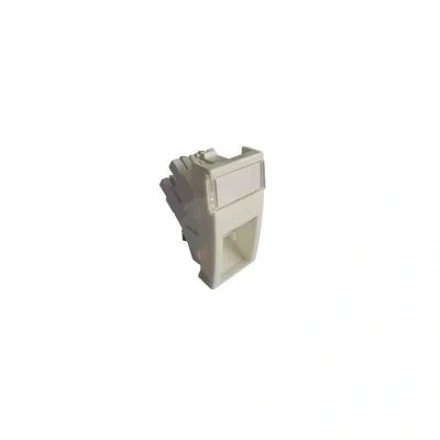 Conector inclinat, 1xRJ45 UTP cat.5e, 22.5x45 PowerCat, alb, (compatibil Legrand Mosaic) - Molex "MLG-00028-02"