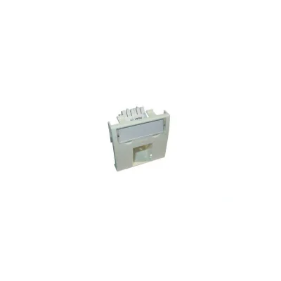 Conector inclinat, 1xRJ45 UTP cat.5e, 45x45 PowerCat, alb, (compatibil Legrand Mosaic) - Molex "MLG-00036-02"