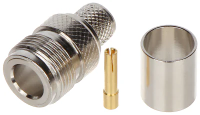 Conector N mamă de sertizat N-G/ZAC.H-1000, pentru cablu H-1000