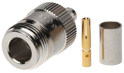 Conector N mamă de sertizat N-G/ZAC.H-155, pentru cablu H-155