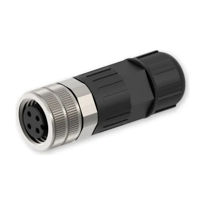Conector TELTONIKA PR40119K, 4 pini, M12 tip A, mamă