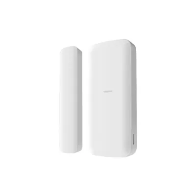Contact magnetic wireless AXPRO Hikvision DS-PDMCS-EG2-WE, frecventa operare: 868 MHz, transmisie:  Tri-X Wireless, criptare: AES-128, distanta comunicare: 1200 m in camp deschis, metoda de detectie: deschidere contact, SSI(Signal Strength Indicators