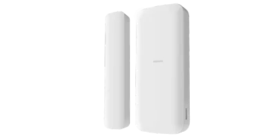 Contact magnetic wireless AXPRO Hikvision DS-PDMCS-EG2-WE, frecventa operare: 868 MHz, transmisie:  Tri-X Wireless, criptare: AES-128, distanta comunicare: 1200 m in camp deschis, metoda de detectie: deschidere contact, SSI(Signal Strength Indicators