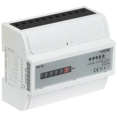 Contor analogic de energie electrică trifazat Virone EM-10, 3 x 230 (400) V AC