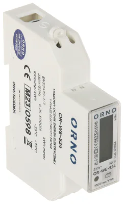 Contor de energie electrică monofazat ORNO OR-WE-524, 230 V AC