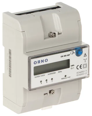 Contor de energie electrică trifazat ORNO OR-WE-507, 3 x 230 (400) V AC
