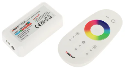 Controler de iluminat LED cu telecomandă MiBOXER FUT025, 2,4 GHz, RGB, 12-24 V DC