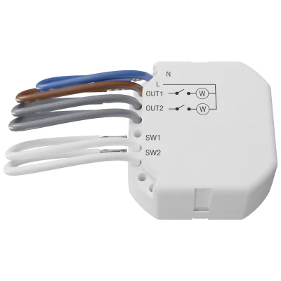 Controler fără fir cu două canale 230 V AC SATEL ASW-220, pentru ABAX/ABAX2