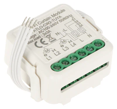 Controler inteligent dublu pentru jaluzele ATLO ATLO-CW2-TUYA, Wi-Fi, Tuya Smart