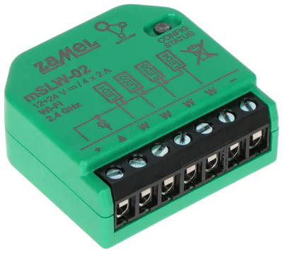 Controler inteligent pentru iluminat LED ZAMEL MSLW-02, Wi-Fi, SUPLA, 12-24 V DC