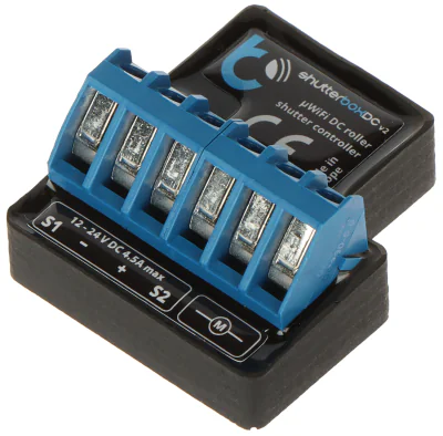 Controler inteligent pentru jaluzele BLEBOX SHUTTERBOX-DC-V2/BLEBOX, Wi-Fi, 12-24 V DC