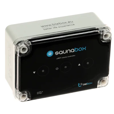 Controler inteligent pentru saună BLEBOX SAUNABOX/BLEBOX, Wi-Fi, 1 x 230 V AC / 3 x 230 V AC