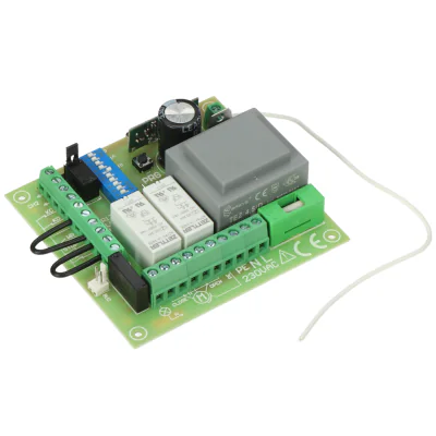 Controler pentru porți ELMES STP, alimentare 230 V AC, 5 intrări, 5 ieșiri, 433,92 MHz