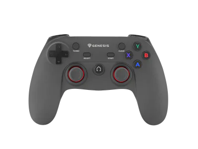 Controller wireless Genesis Mangan PV56, interfata 2.4 GHz, numar butoane 12, capacitate baterie 600 mAh, compatibilitate PC, PS3, negru