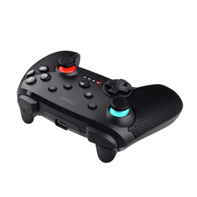 Controller wireless Trust Muta pentru consola Nintendo Switch, 15 butoane, controale: A, B, X, Y, L1, L2, L3, R1, R2, R3, reset, 8-way, start, select, d-input, negru