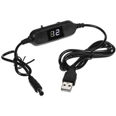 Convertor de tensiune AKSOTRONIK 5V-USB/5-12V-0.5A-DC, USB 5 V la 5-12 V, 0,5 A
