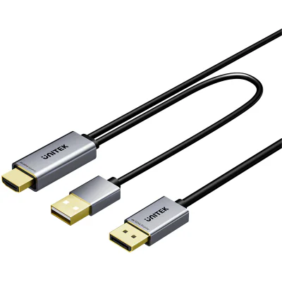 Convertor HDMI - DisplayPort UNITEK V1714AGY01, 4K UHD, 1,8 m