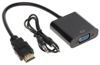 Convertor HDMI - VGA + audio DELTA MULTIMEDIA HDMI/VGA+AU-ECO-3